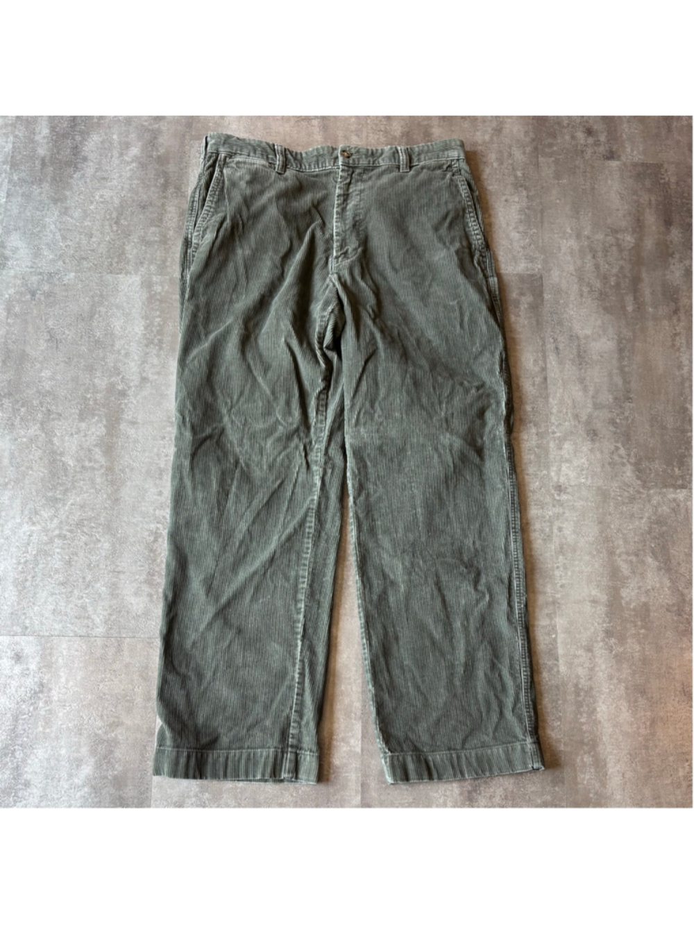 LL Bean Double L Corduroy Pants Men’s 36x32 Green